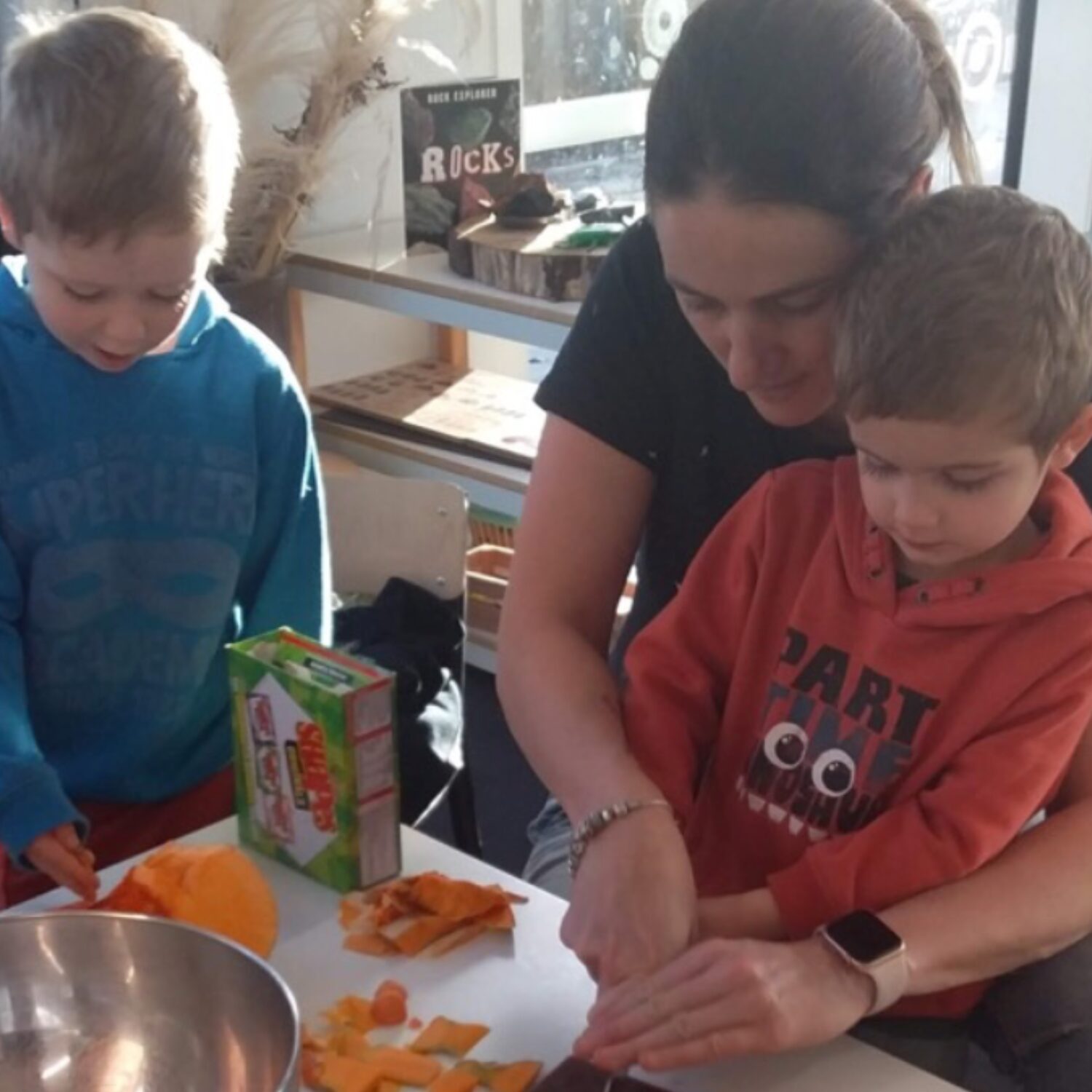 Cooking with children at Treetops ELC